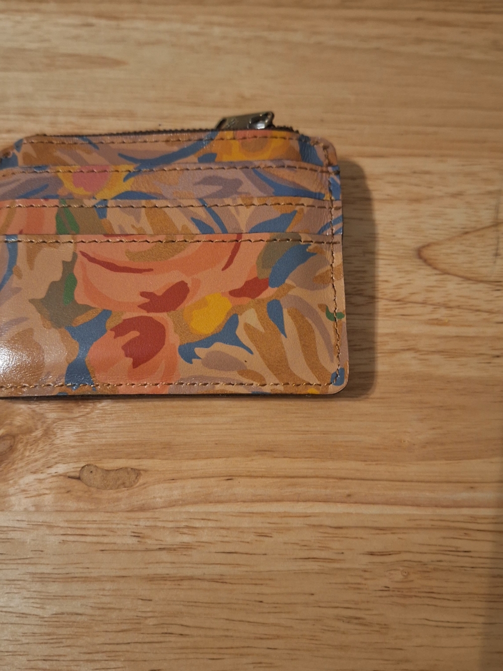 Patricia Nash Tan Leather Card Holder Wallet